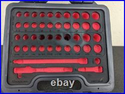 #bm417 Snap On 44 Piece 1/4 Metric & SAE General Service Socket Set 144TMPBFR